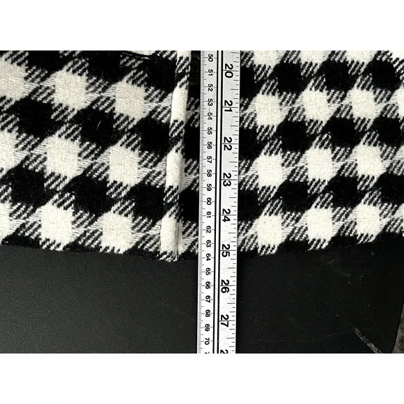 Pendleton Jacket SZ M  Hounds Tooth Black Cream Wool / Lamb Academia Classic - Picture 12 of 12
